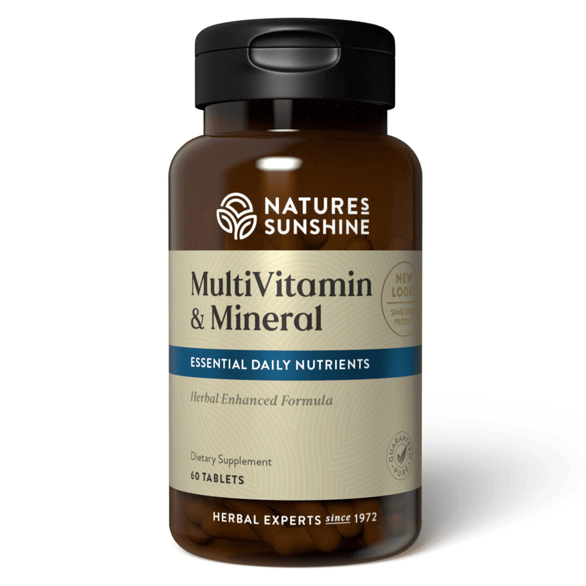 Nature's Sunshine Multivitamins and Minerals bottle, 60 tablets