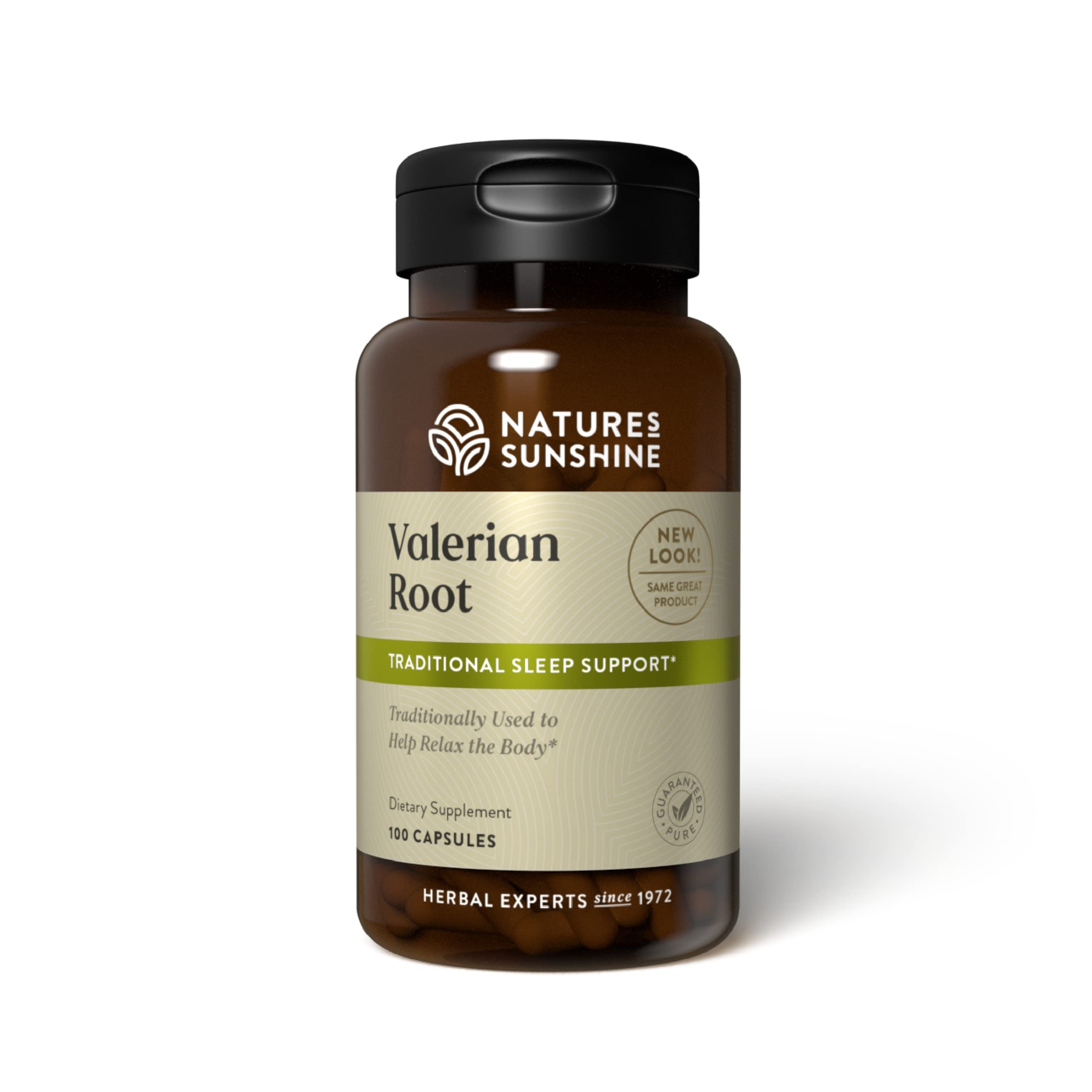 Bottle of Nature's Sunshine Valerian Root, 100 capsules