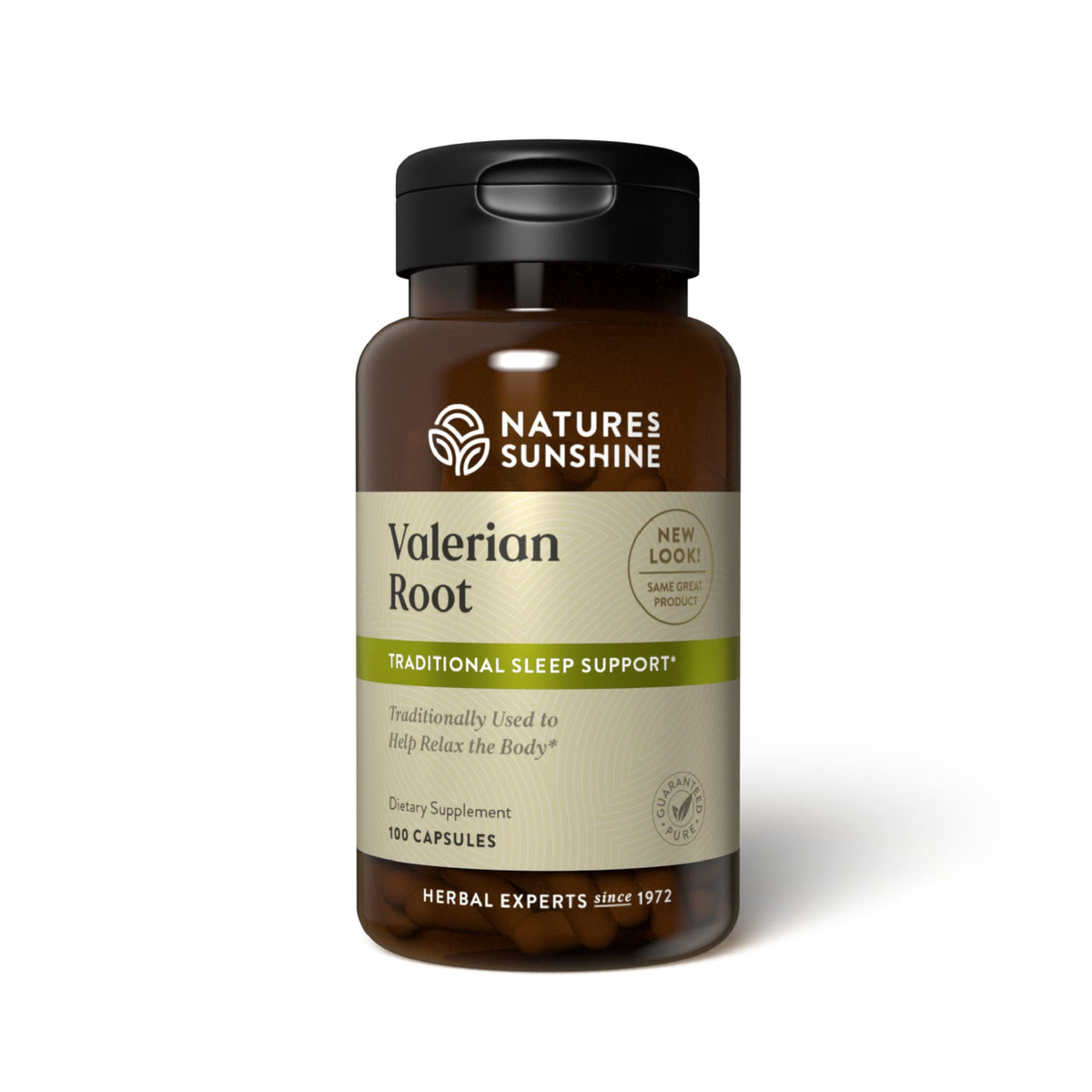 Bottle of Nature's Sunshine Valerian Root, 100 capsules