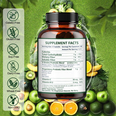 Front view of Nature Target bottle with 120 veggie capsules