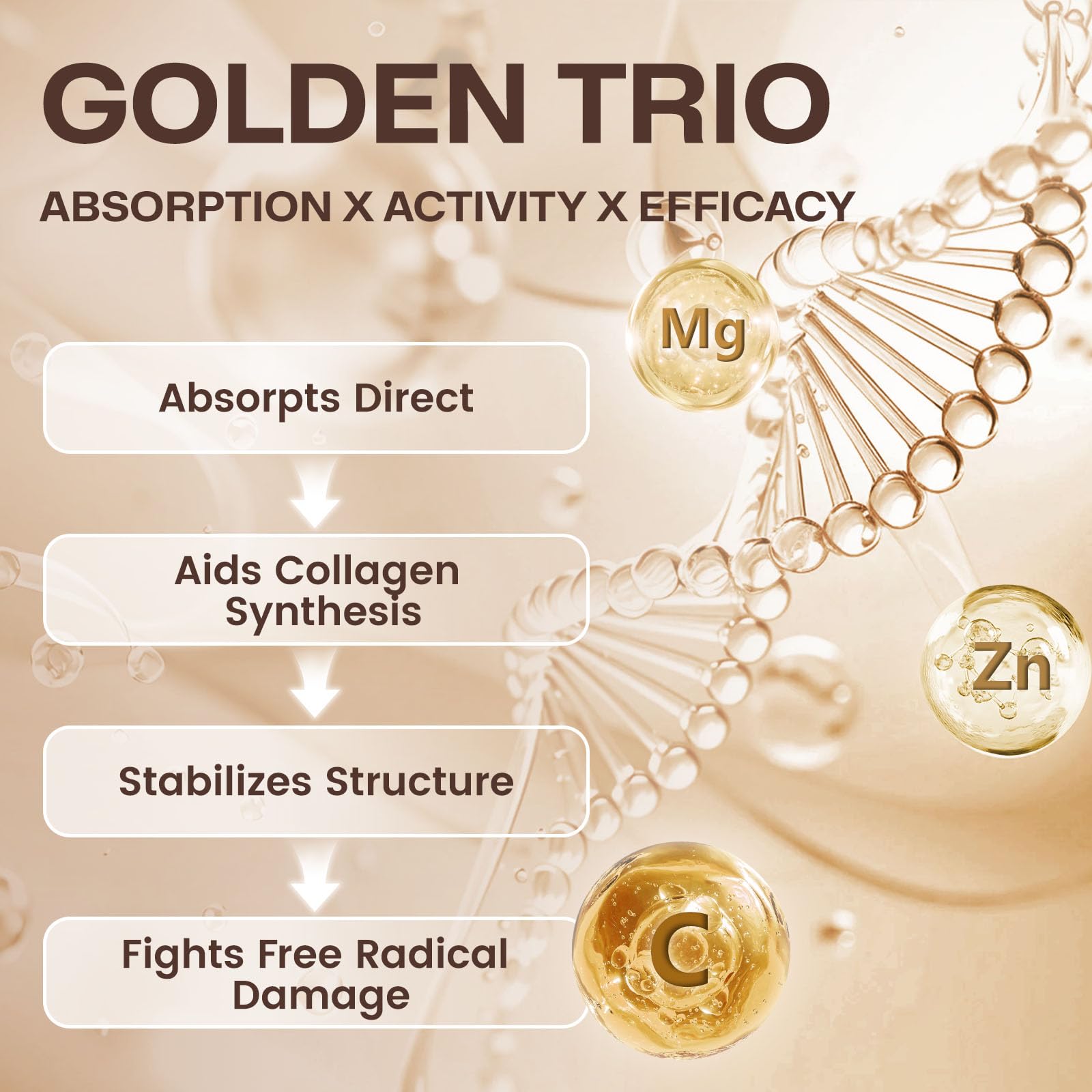 Close-up of chocolate collagen powder texture