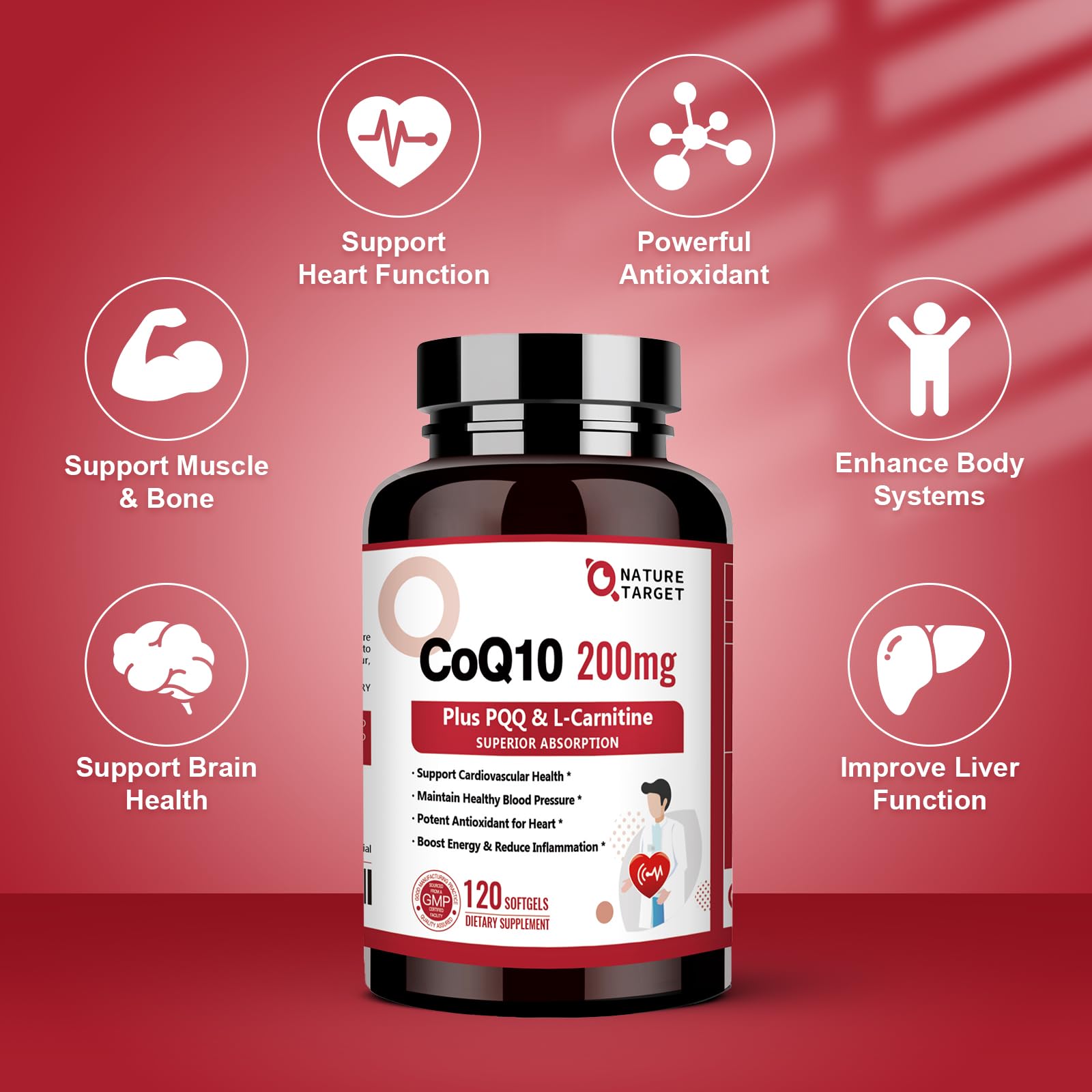 Icon illustrating CoQ10 benefits for statin users