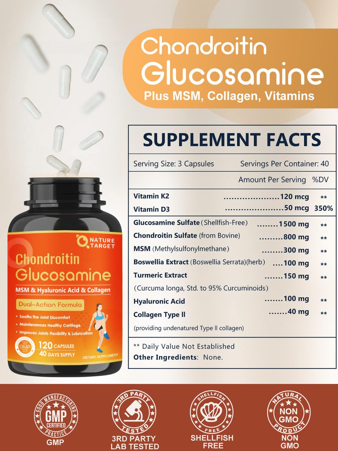 Premium quality, 120 capsules in GMP-certified facility