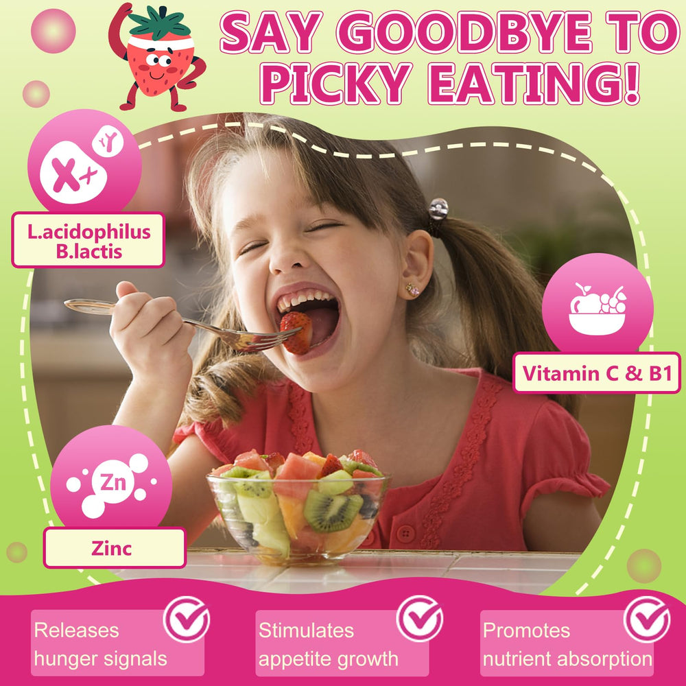 Front of package highlighting immune support and vitamins