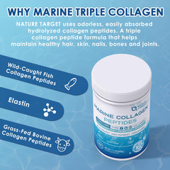 Dissolved collagen powder in clear beverage