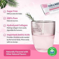 Portable individual packets packaging for NATURE TARGET collagen powder