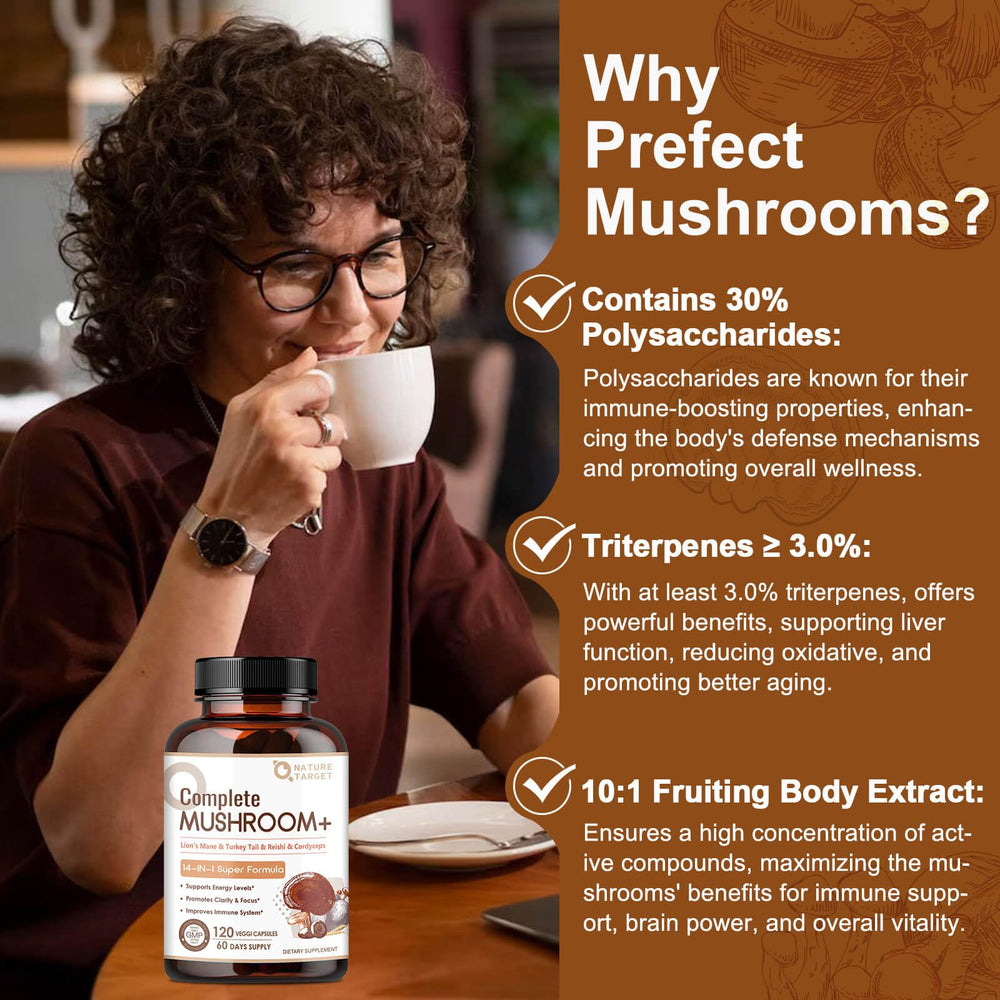 14-in-1 mushroom blend icons