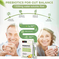 Organic prebiotic and probiotic ingredients for gut health