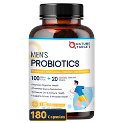 NATURE TARGET Probiotics for Men bottle label