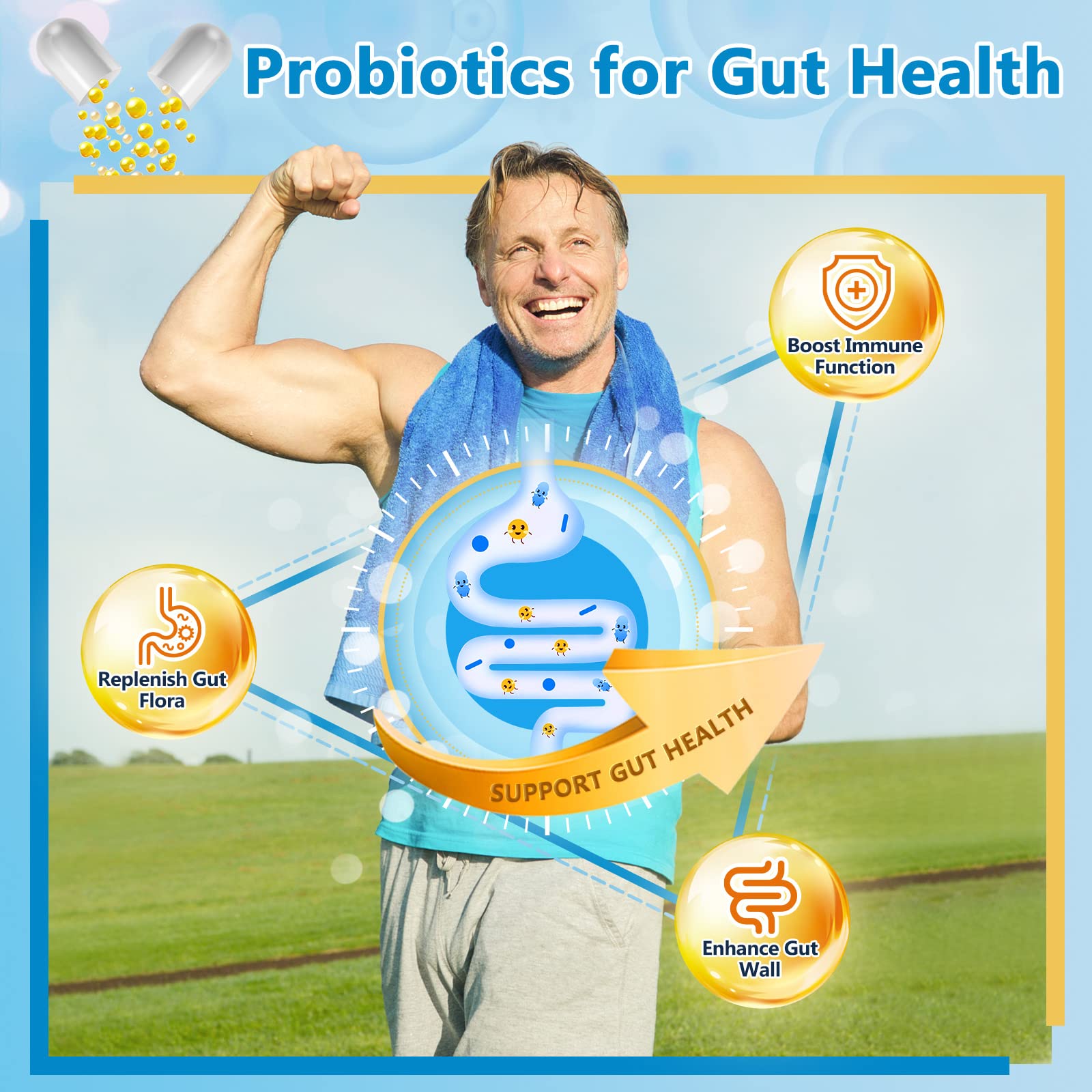 Natural, dairy-free, non-GMO probiotic formula