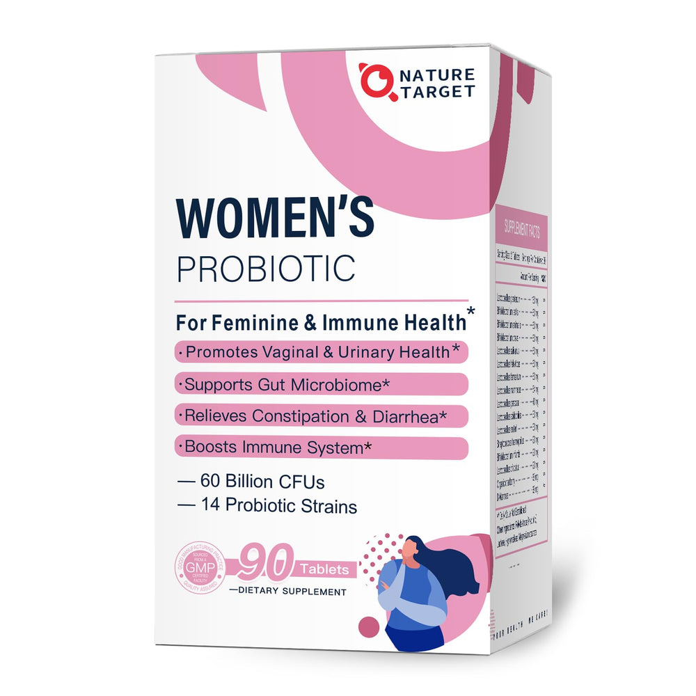 Nature Target Probiotics for Women bottle with 60B CFUs