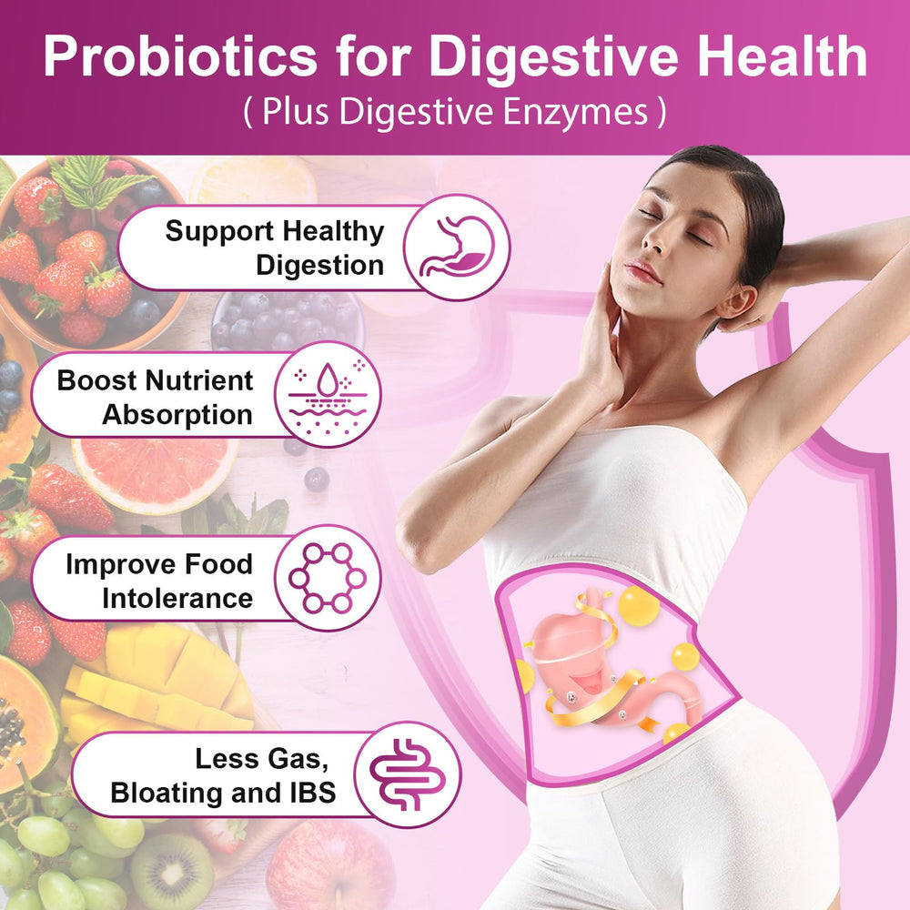 Digestive enzymes and prebiotics supporting digestion