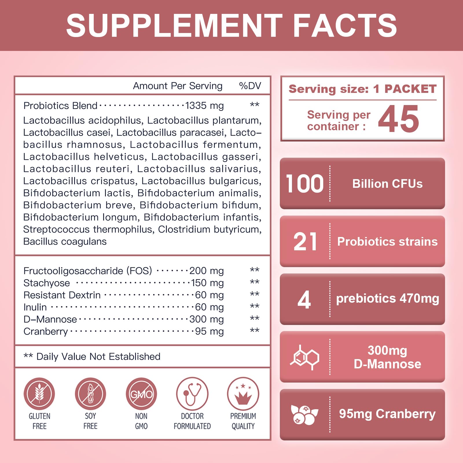 Probiotic powder in mixing tub