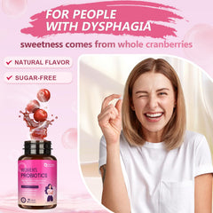 Close-up of probiotic chewable tablet texture