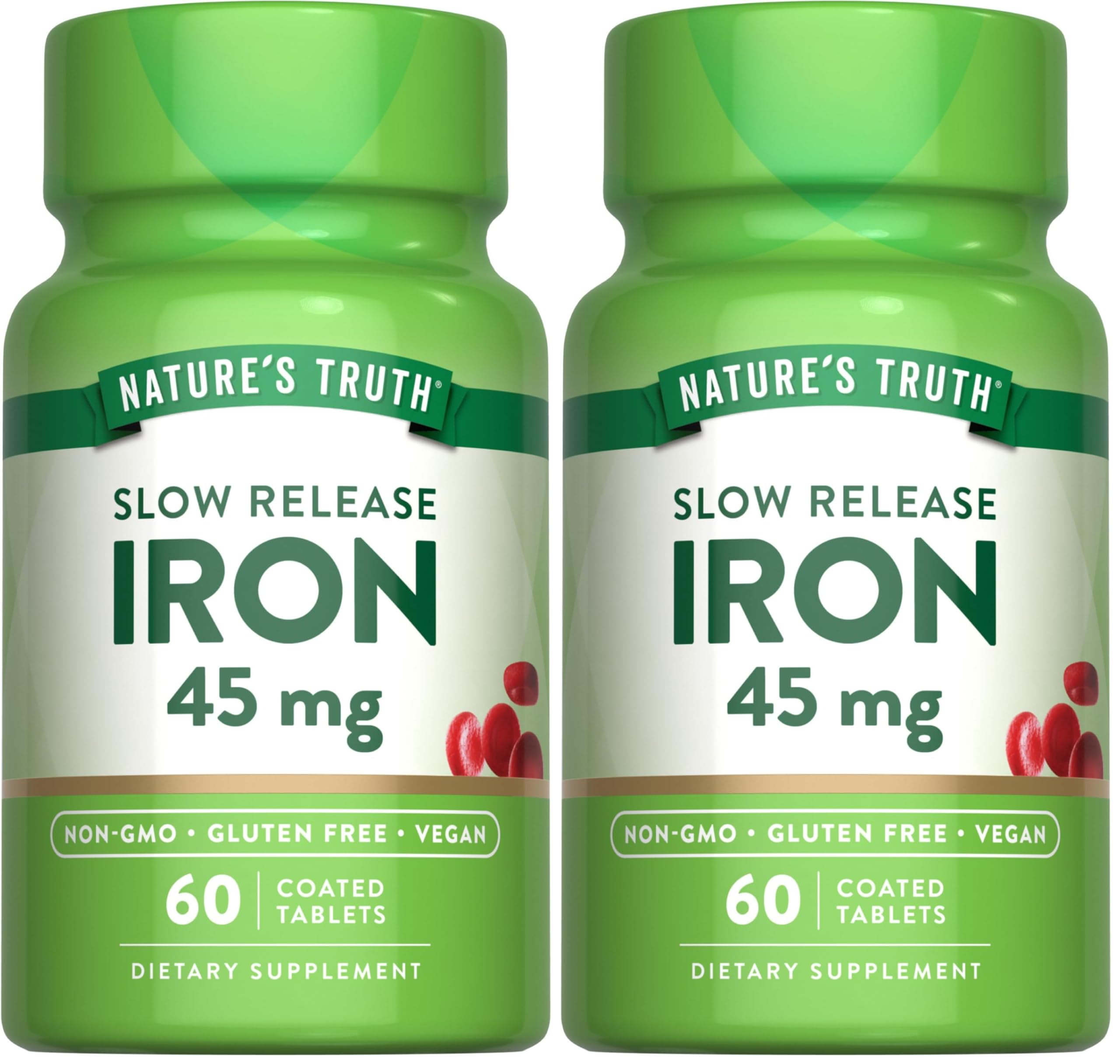 Nature's Truth Iron Supplement bottle with 60 pills