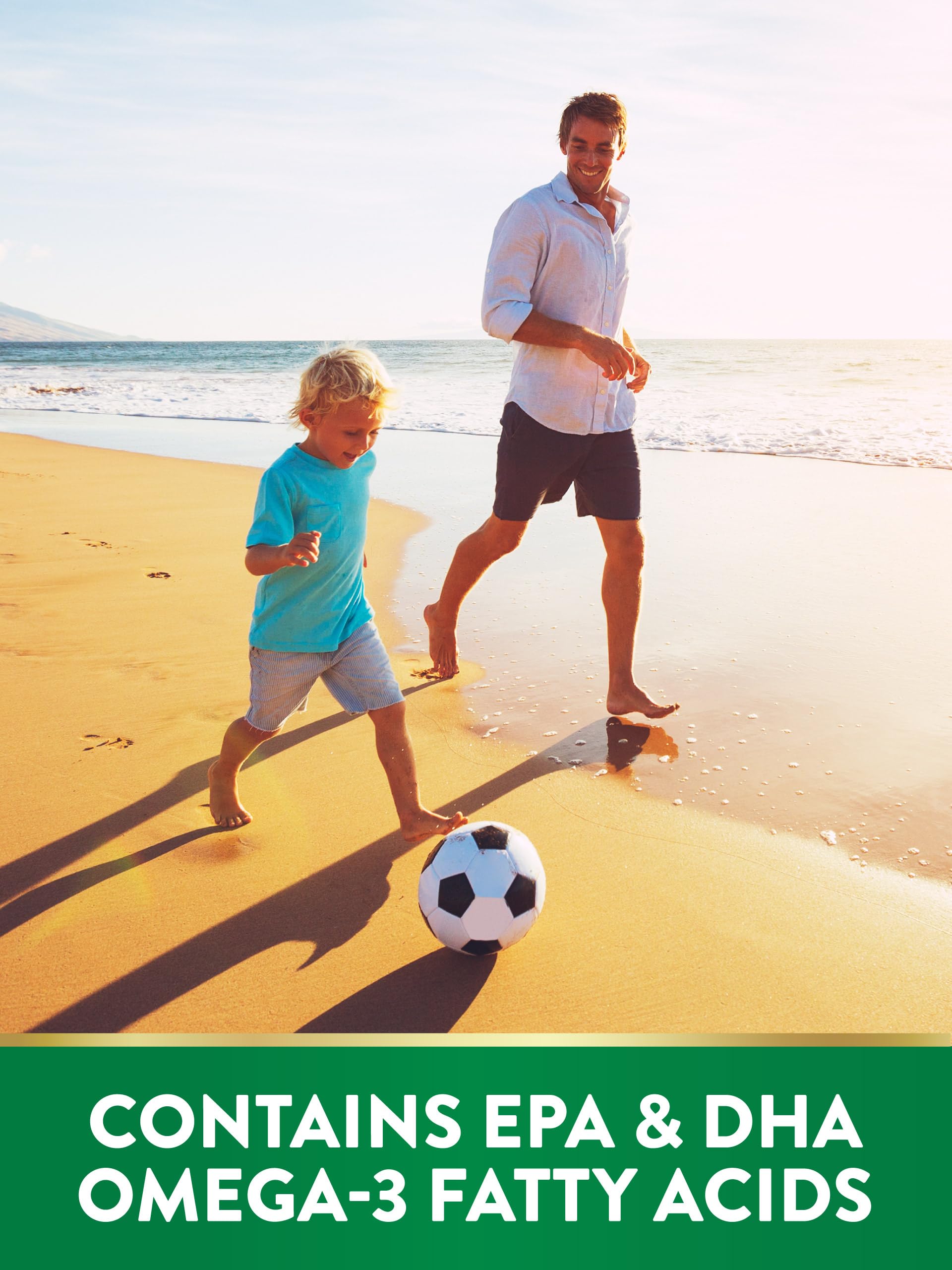 Nutrition per-serving information label for Nature's Truth Omega-3