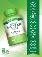 Nature's Truth red yeast rice capsules bottle front view