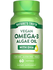 Nature's Truth Vegan Omega-3 Softgels bottle front