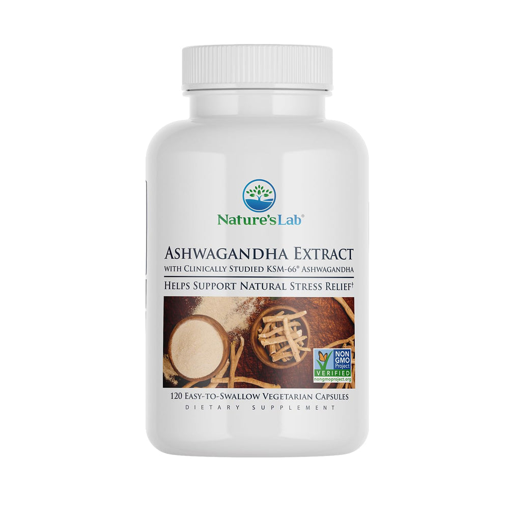 Nature's Lab Ashwagandha KSM-66 Extract bottle with label