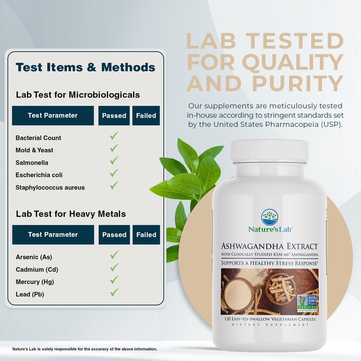 Close-up of Nature's Lab bottle and packaging