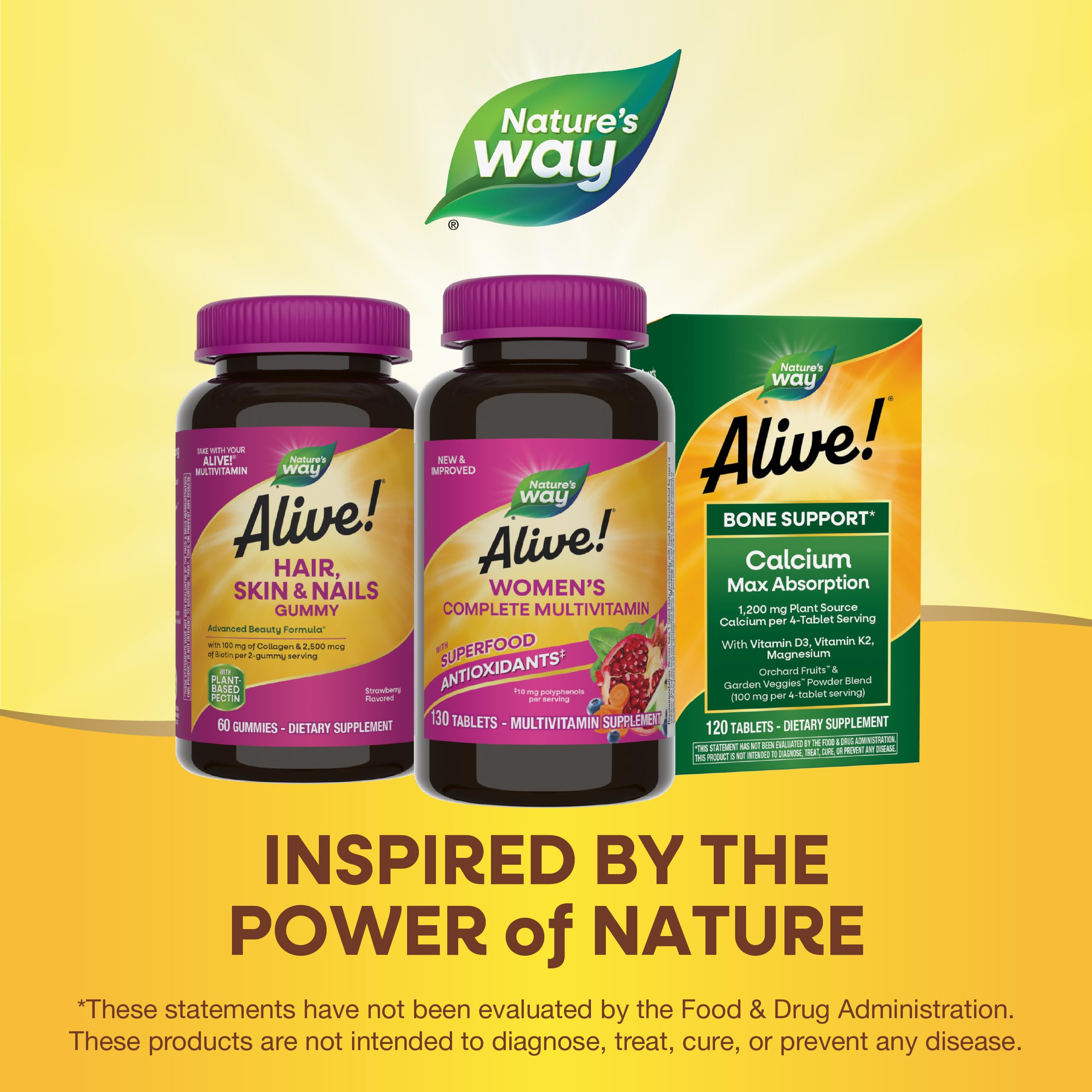 How to take Nature's Way Alive Women's multivitamin with food