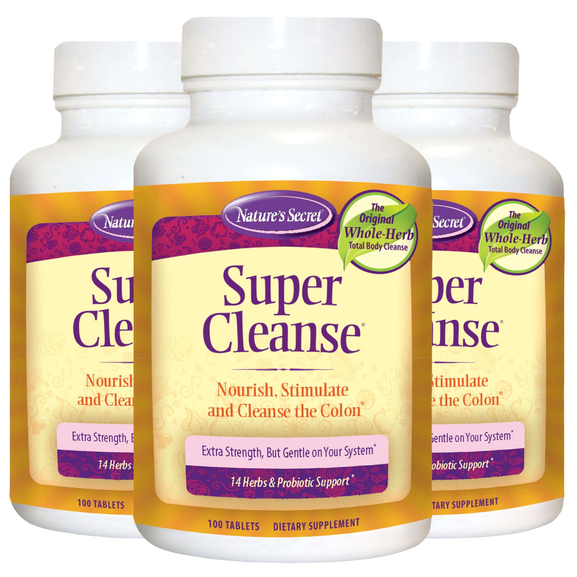 Nature's Secret Super Cleanse 3-pack packaging front
