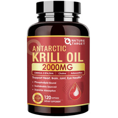 Nature Target Krill Oil bottle front label