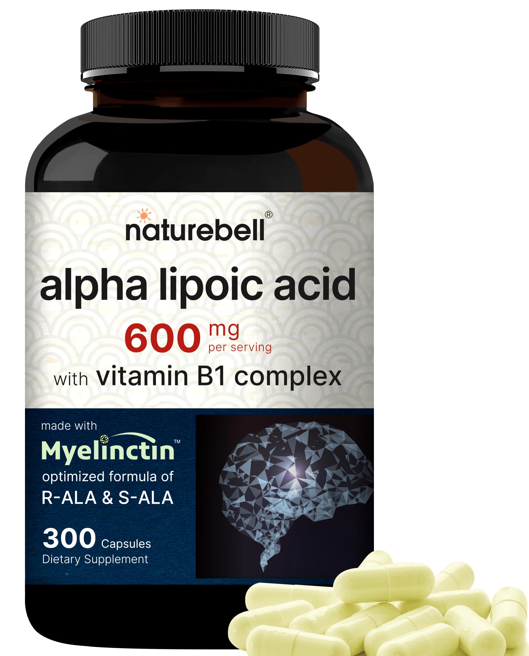 NatureBell Alpha Lipoic Acid Complex bottle front view