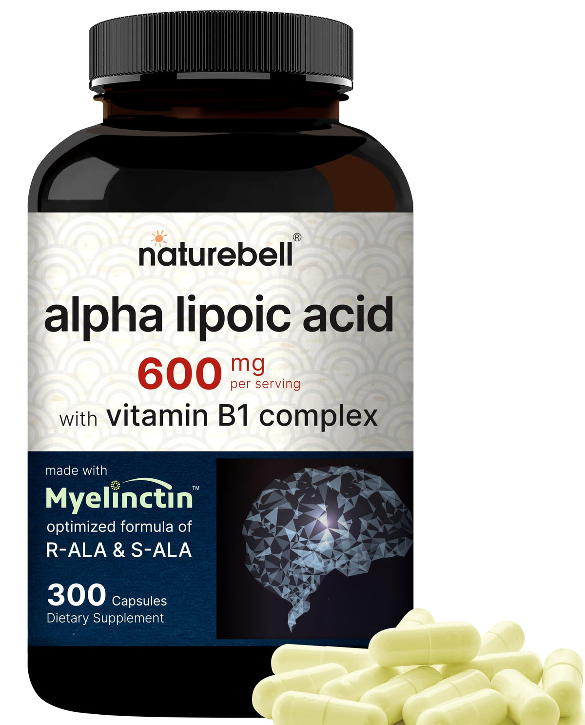 NatureBell Alpha Lipoic Acid Complex bottle front view