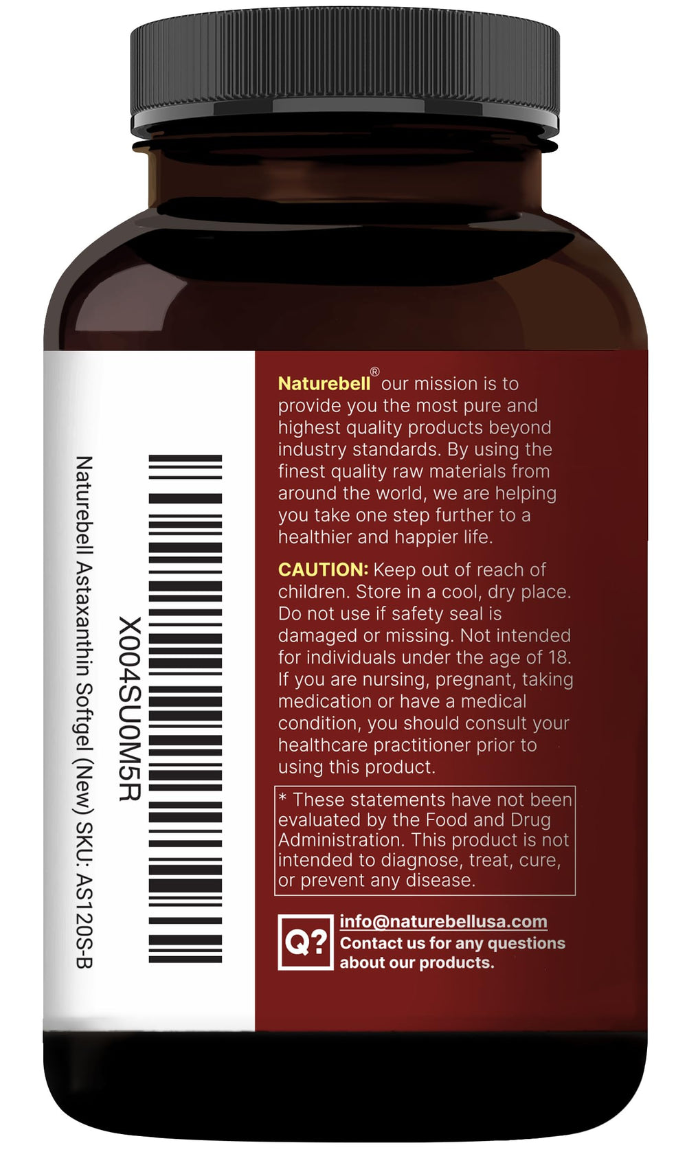 Usage shot of NatureBell Astaxanthin softgels
