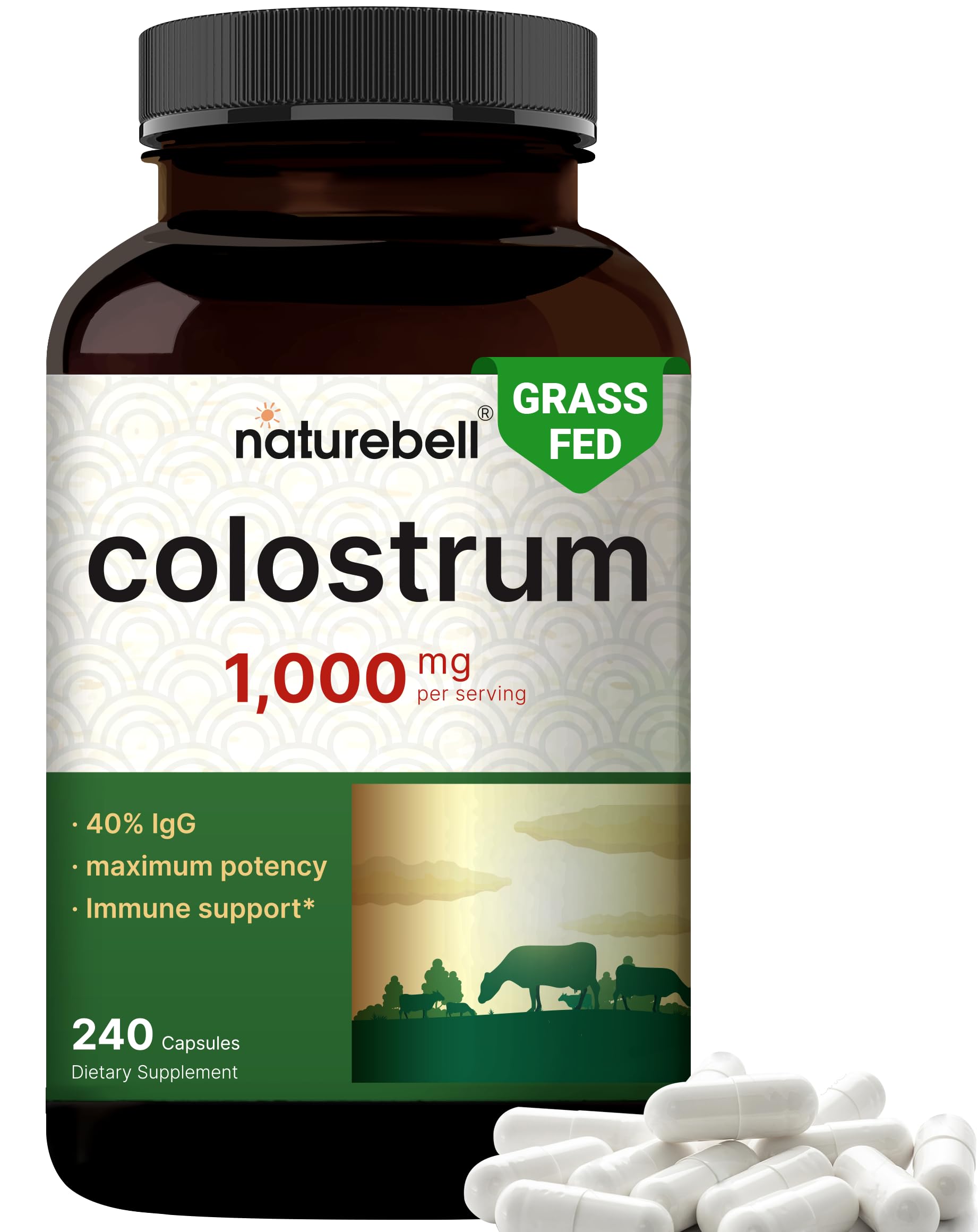 Hero image of NatureBell Bovine Colostrum 1000mg per serving