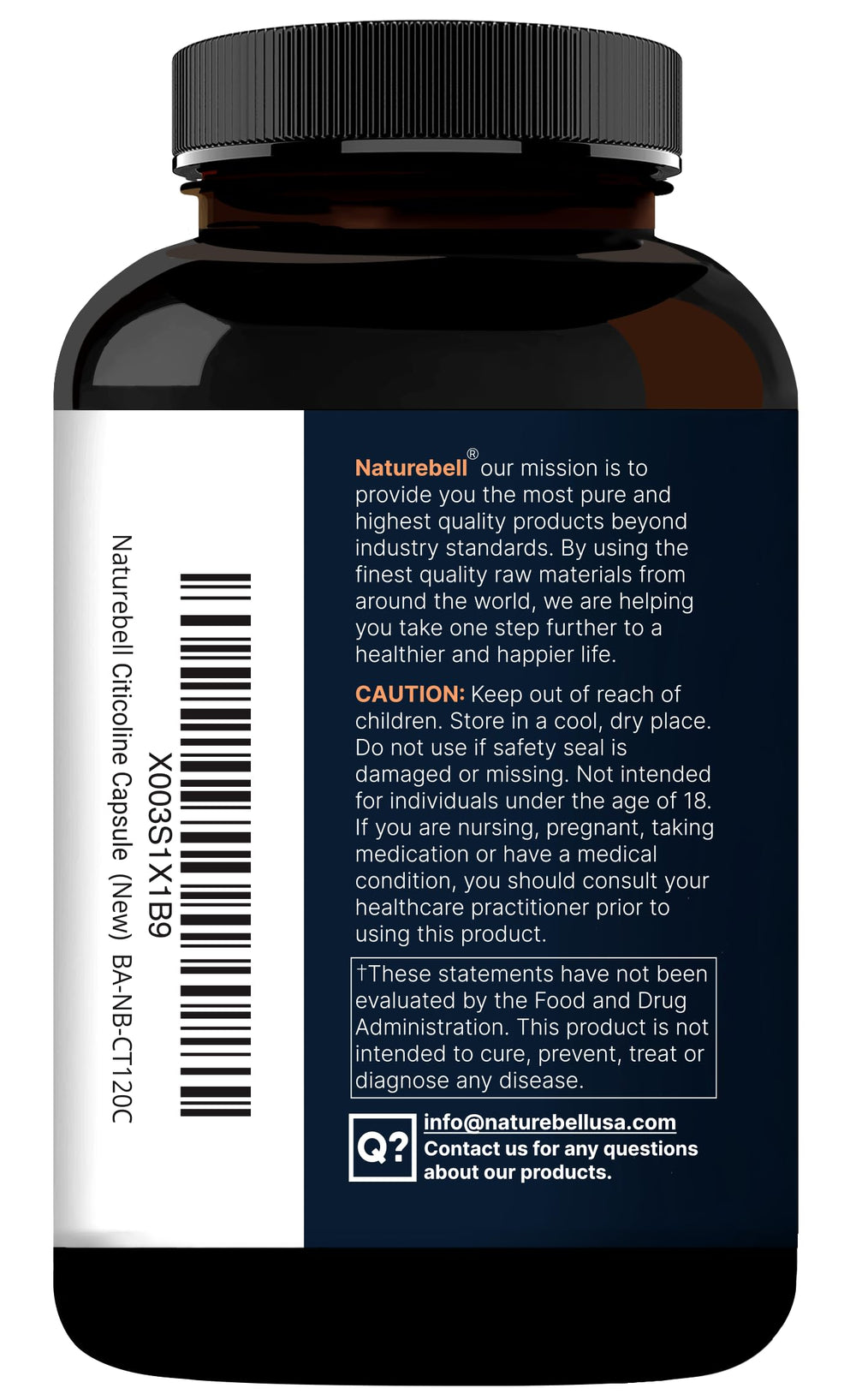 2-in-1 formula capsules for Citicoline and Tyrosine