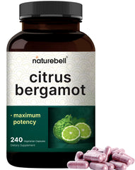 Front view of NatureBell Citrus Bergamot 5,000 mg bottle with label