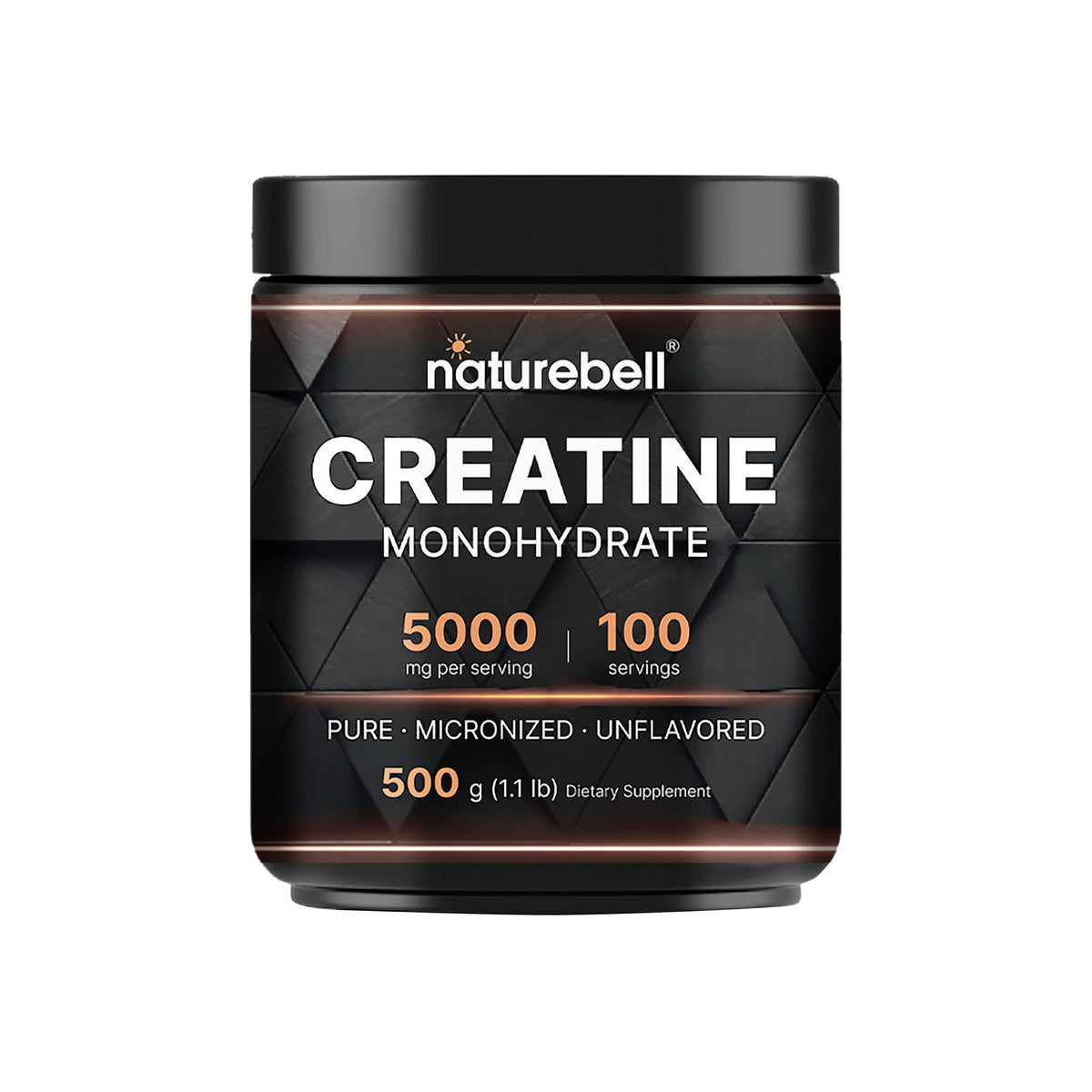 NatureBell Creatine Monohydrate Powder 500g unflavored