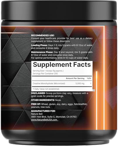 Micronized creatine monohydrate powder close-up