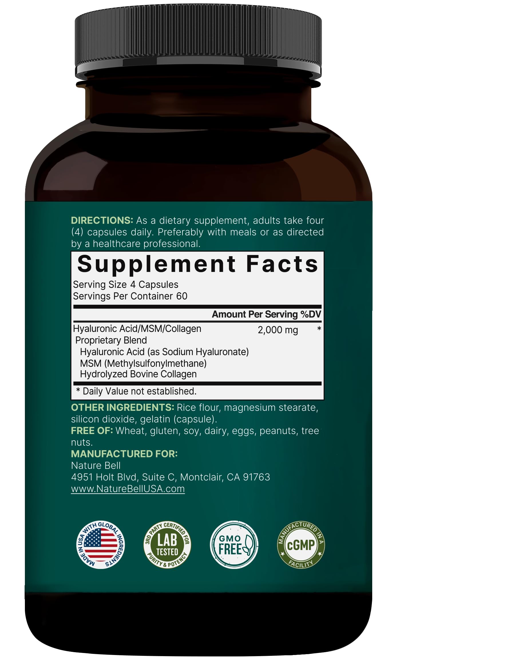 Non-GMO hyaluronic acid supplement