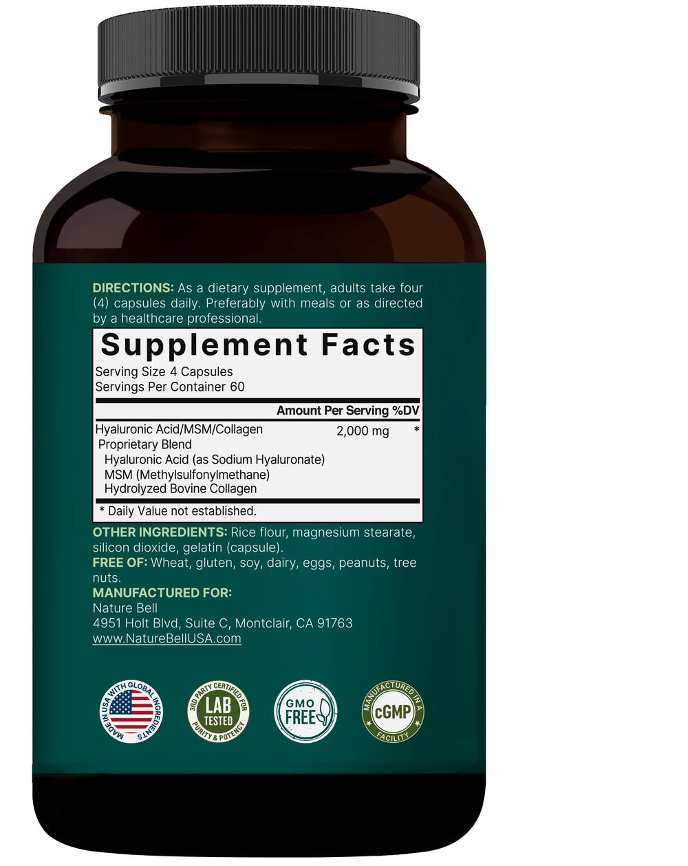 Non-GMO hyaluronic acid supplement