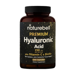 NatureBell Hyaluronic Acid 250mg bottle with 240 capsules