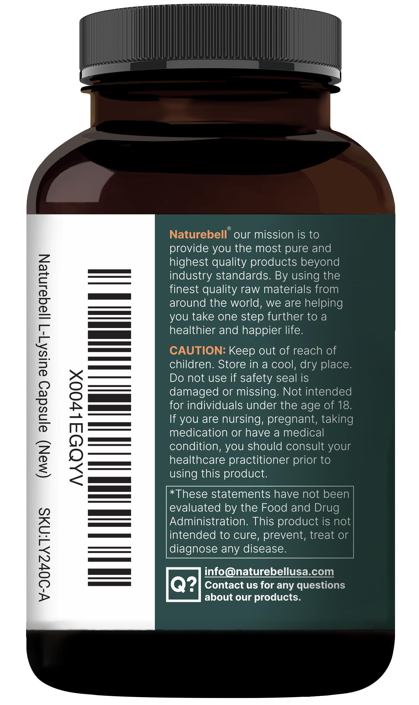 Batch testing or third-party lab testing seal with NatureBell label