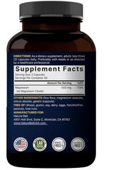 Recommended serving: 3 capsules for 500mg daily dose