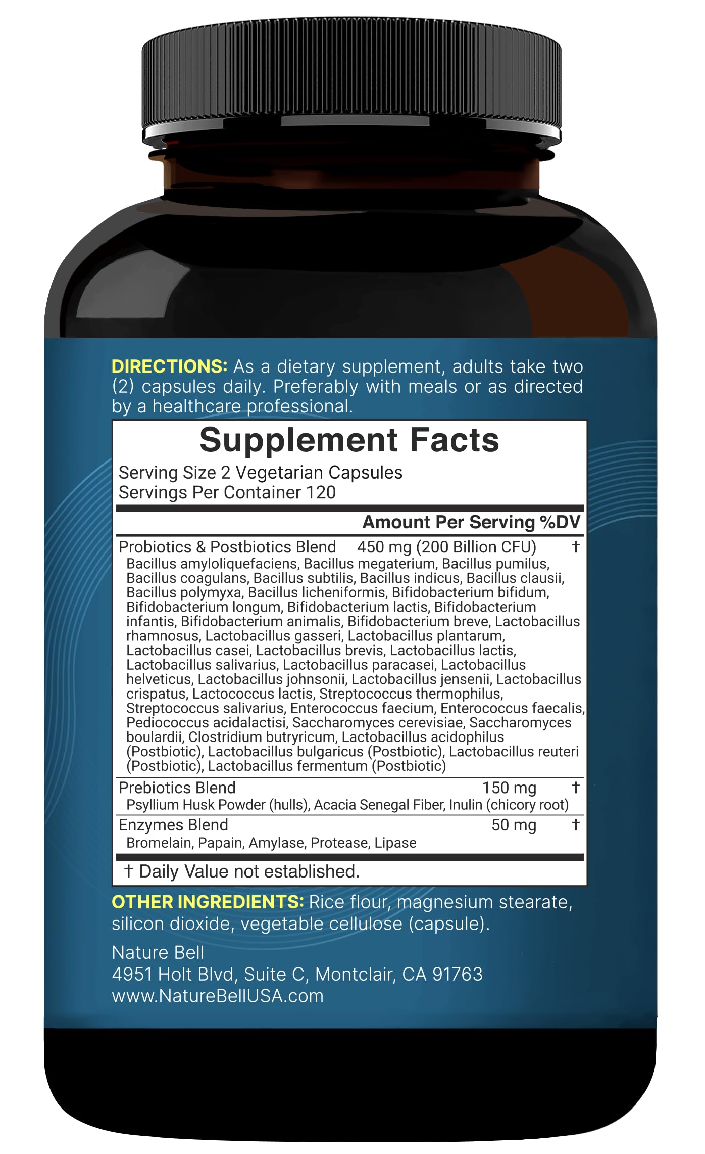 NatureBell bottle on countertop suggesting a simple daily wellness routine.