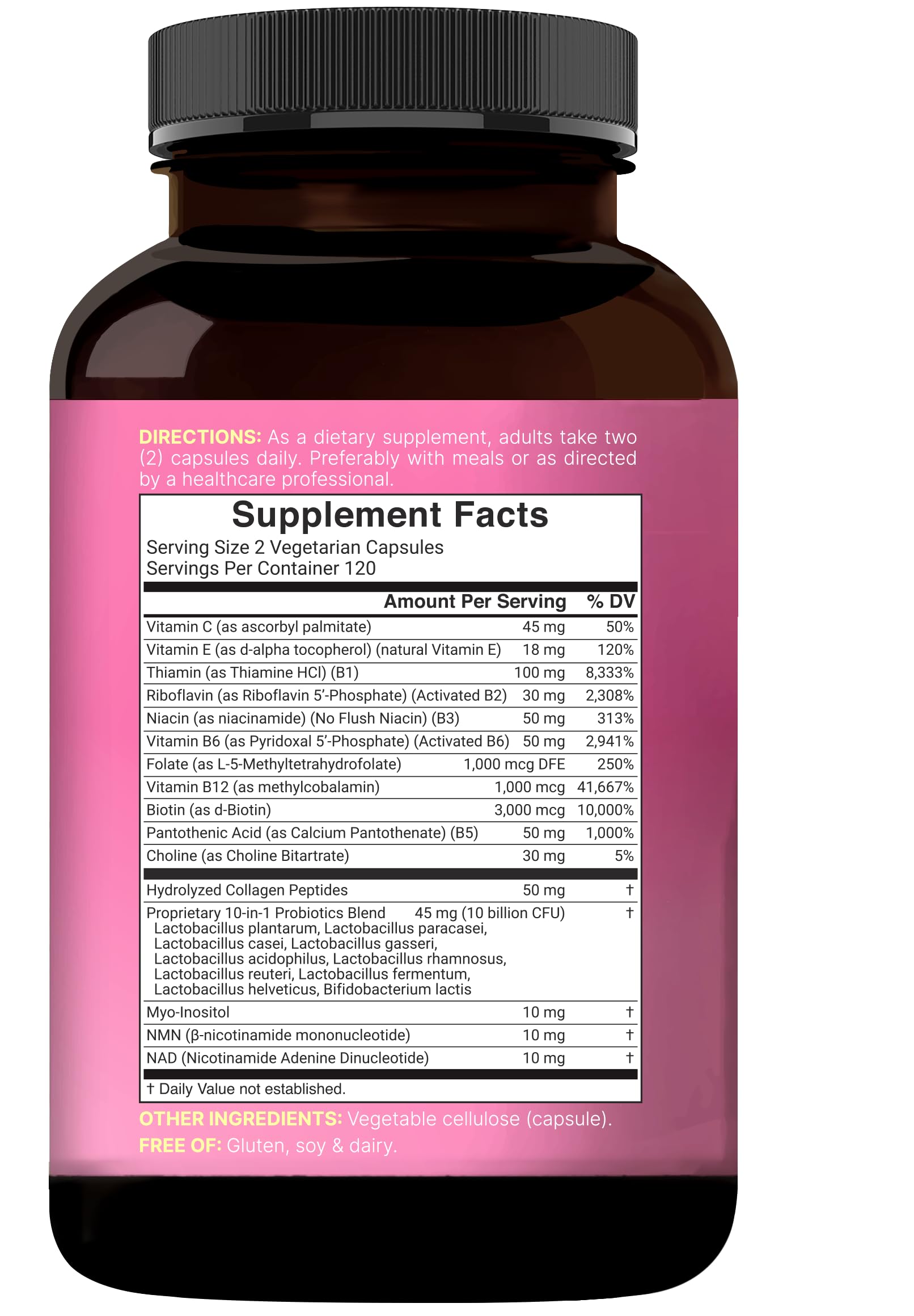 NatureBell capsule next to a hand for scale showing long‑lasting supply benefit