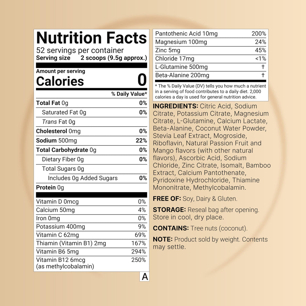 NatureBell Sport Electrolytes scoop demonstrating portioning for workouts