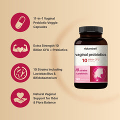 Assorted probiotic capsules next to nature elements