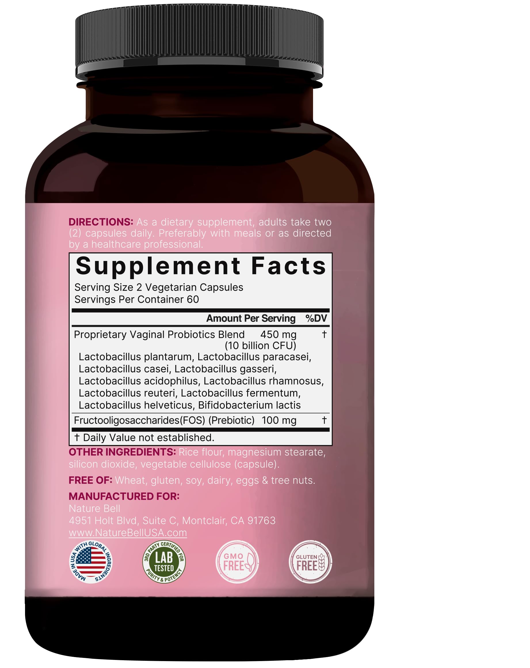 Vaginal health concept with pH balance emphasis