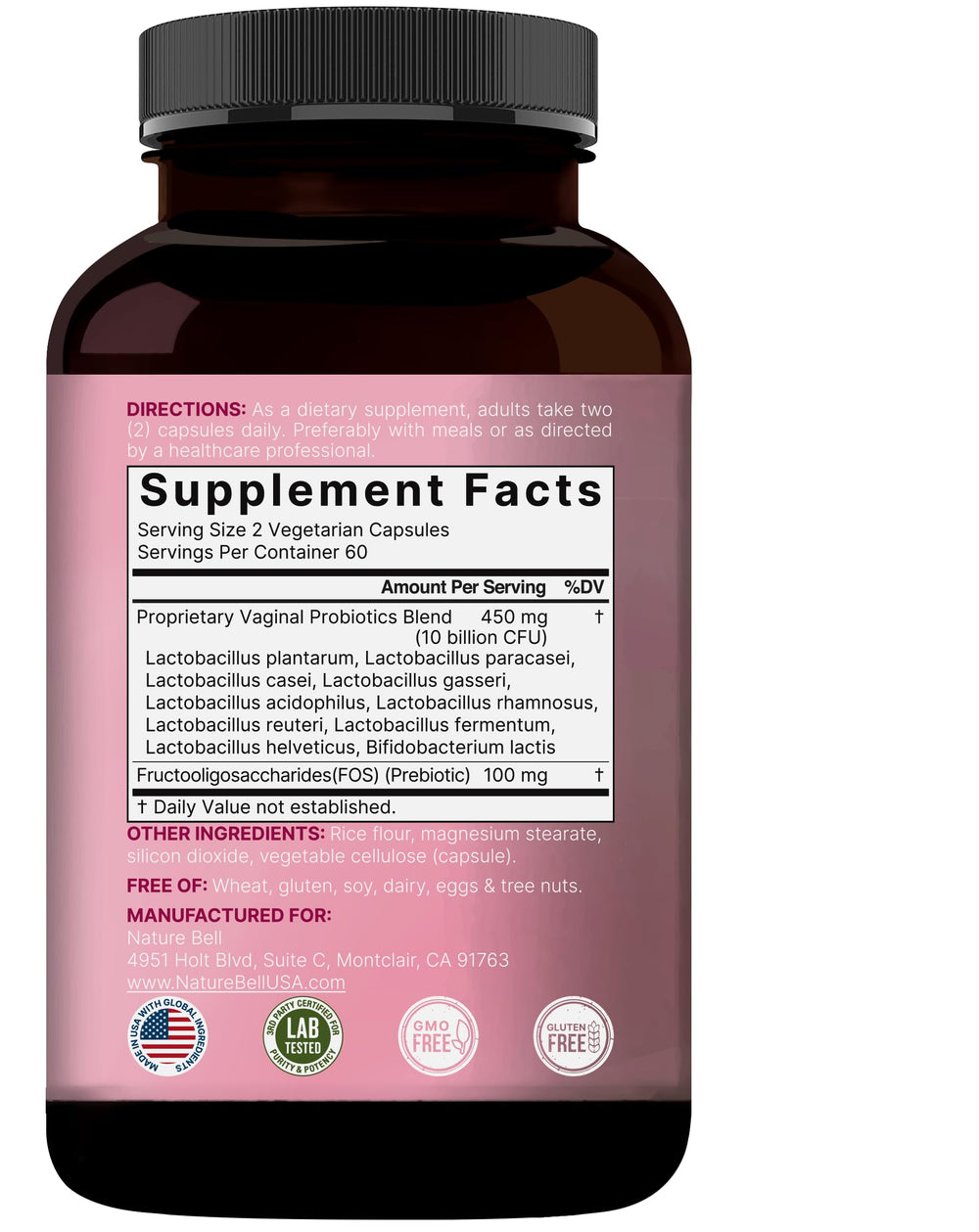 Vaginal health concept with pH balance emphasis