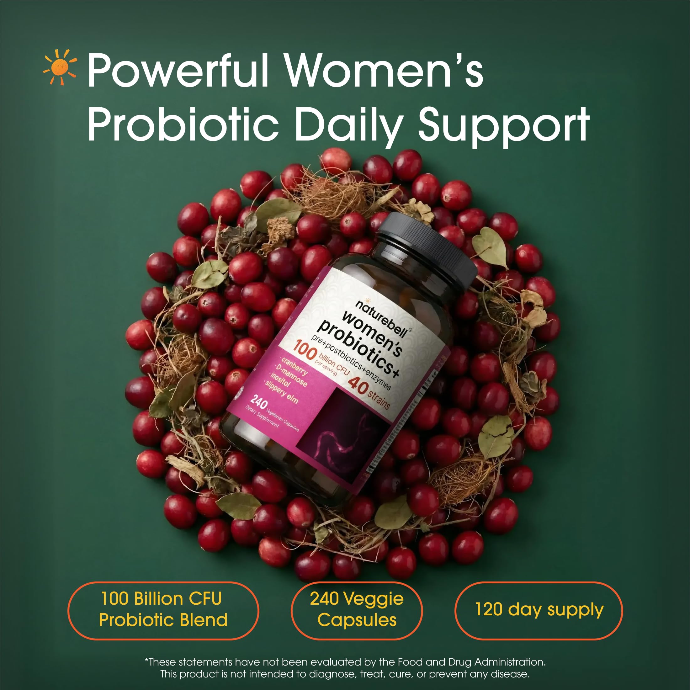 NatureBell supplement facts label clear ingredient and potency details