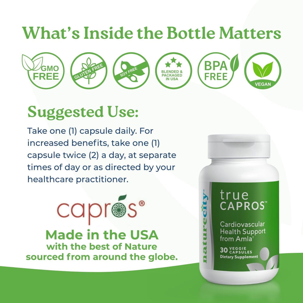 Supports heart health and healthy blood flow with amla polyphenols