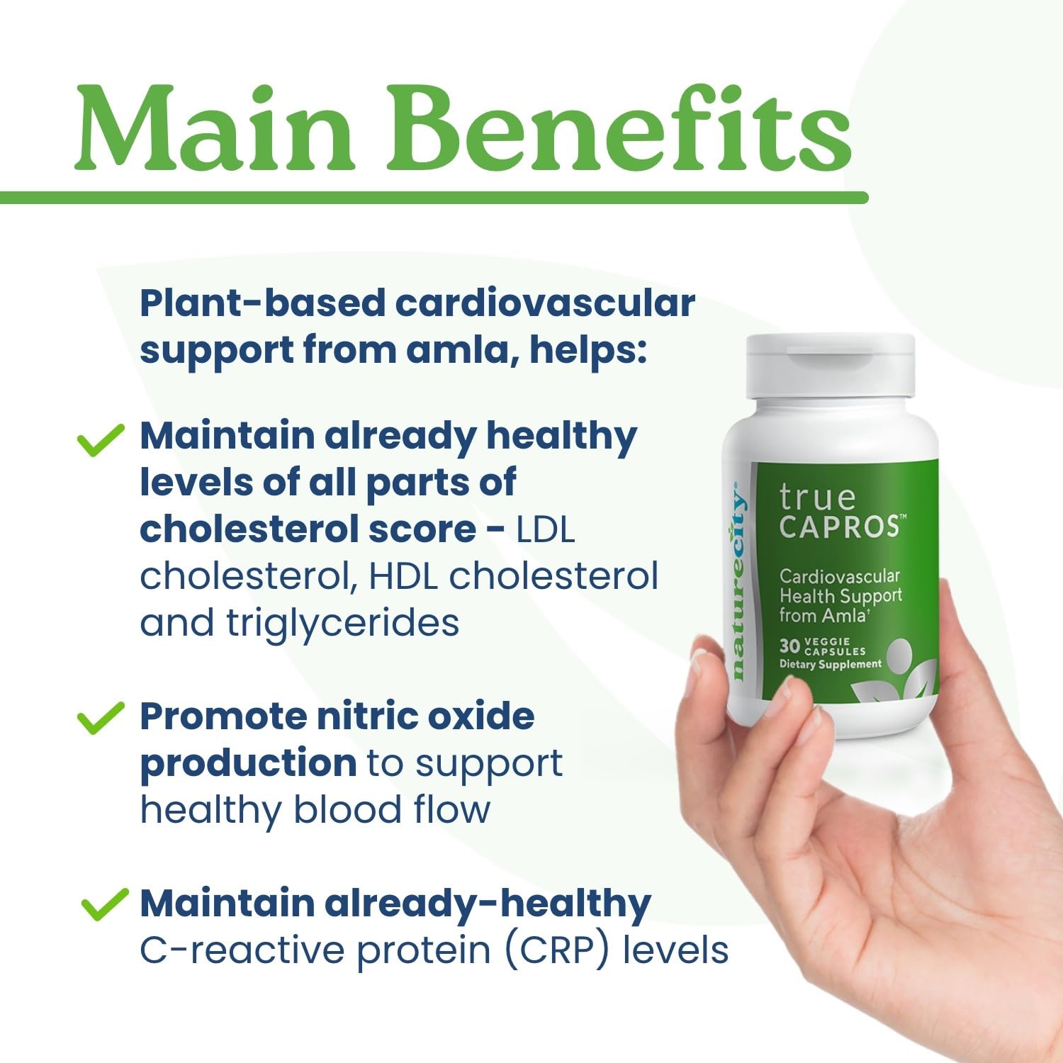 Non-GMO vegan-friendly and soy-free NatureCity supplement label