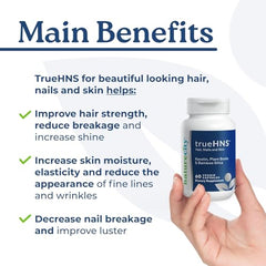 Cynatine HNS keratin and plant-based biotin capsules in True-HNS